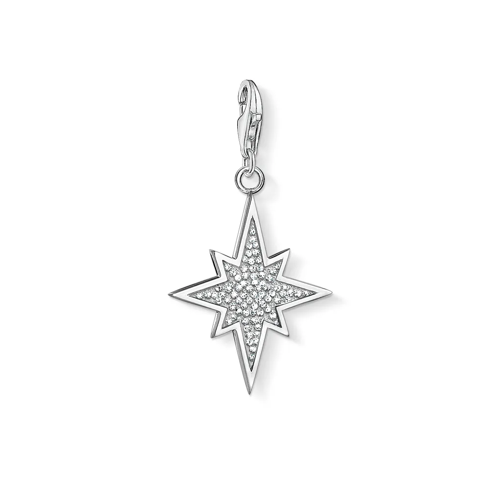 THOMAS SABO Set 2 Ciondoli Charm Club In Argento 925 Annerito - Con Moschettone Per Bracciale E Collana | Gioiello Personalizzabile Uomo E Donna