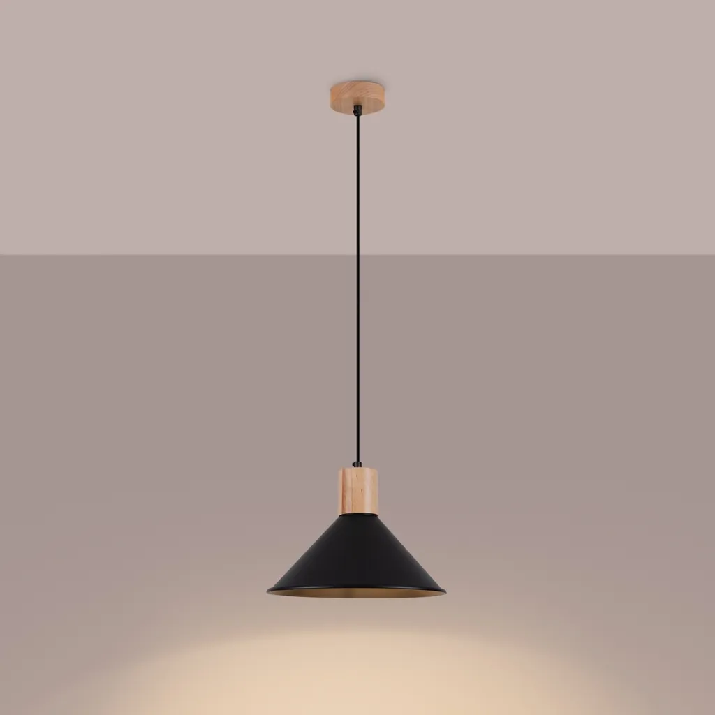 Lampadario Moderno JAGA Nero Sollux - Design Scandinavo Acciaio E27 - 3