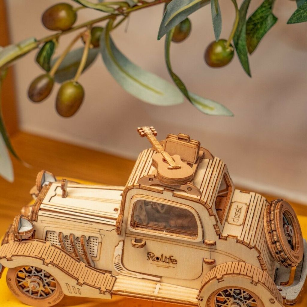 Retro Auto 3D Puzzle, RoLife, Drevo, 164 dielikov Obrázok produktu 9