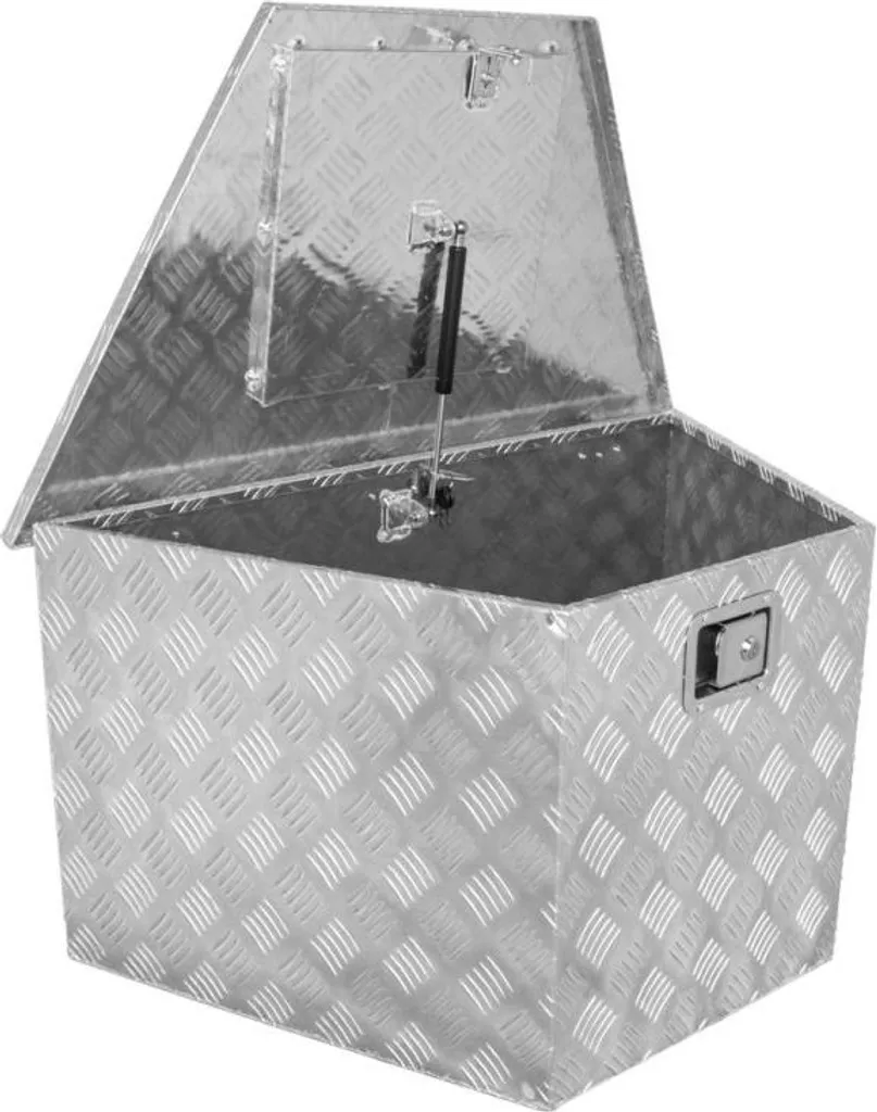 Coffre alu étanche pour remorque GT 120 avec serrure de sécurité outils