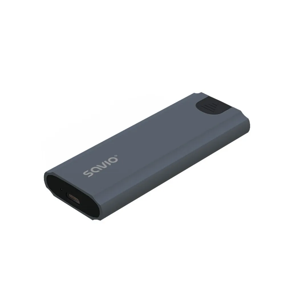 Savio AK-67 Enclosure SSD M.2 Grigio Siderale USB-C 3.1 NVMe - 8