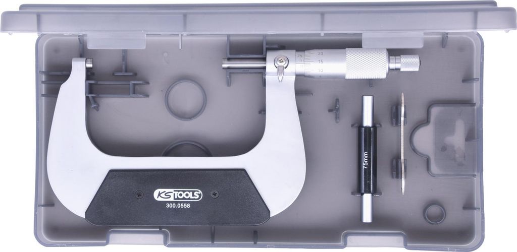 KS Tools Bügelmessschraube, 75-100 mm