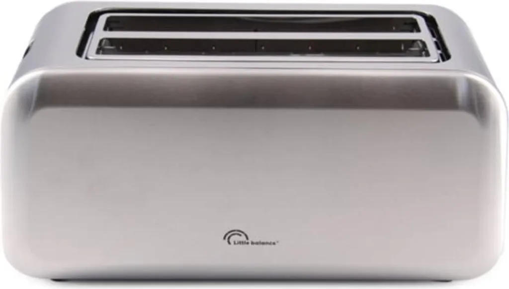 Little Balance LB 8697 Tostapane 4 Fette Dual Inox - Acciaio Inossidabile