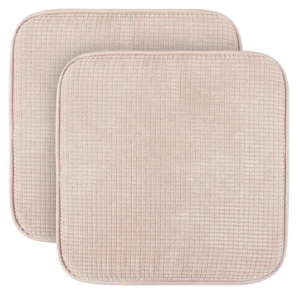 Cojines para sillas, color crema, pack de 2 unidades Imagen del producto 