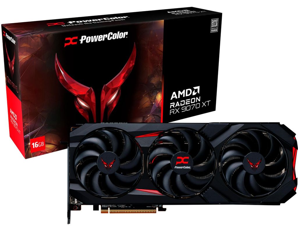 Graphics card. PowerColor Red Devil RX9070XT 16G-E/OC Immagine del prodotto 
