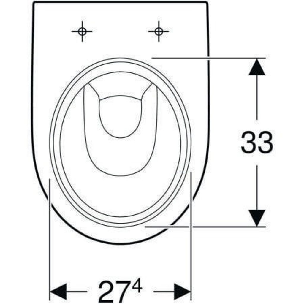 Geberit 500810012 Renova Stand-WC Tiefspüler, Abg.horiz Produktbild 