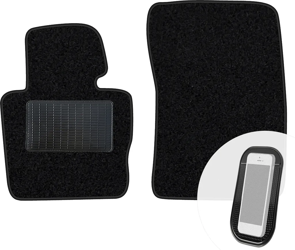 Set Tappetini Anteriori Neri per Range Rover IV Vogue | Velours Top