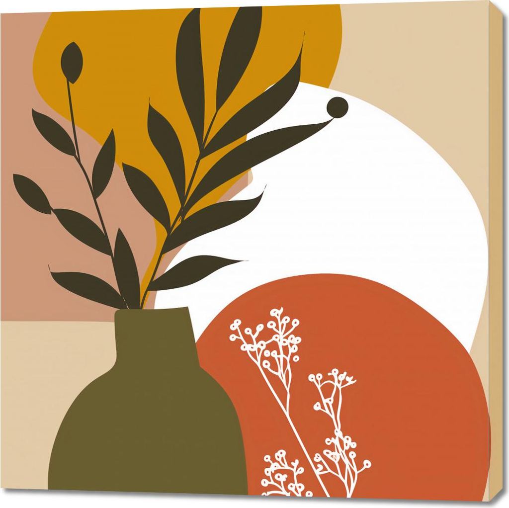 Bild 100x100cm Blumen in der Sonne