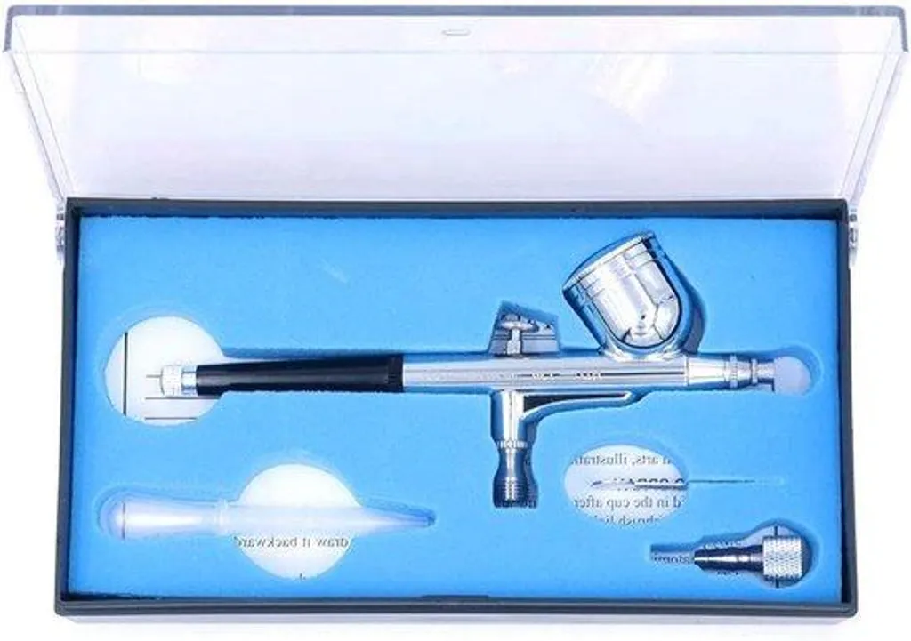 Kit aérographe 0,3 mm double action pour éviter les taches de peinture