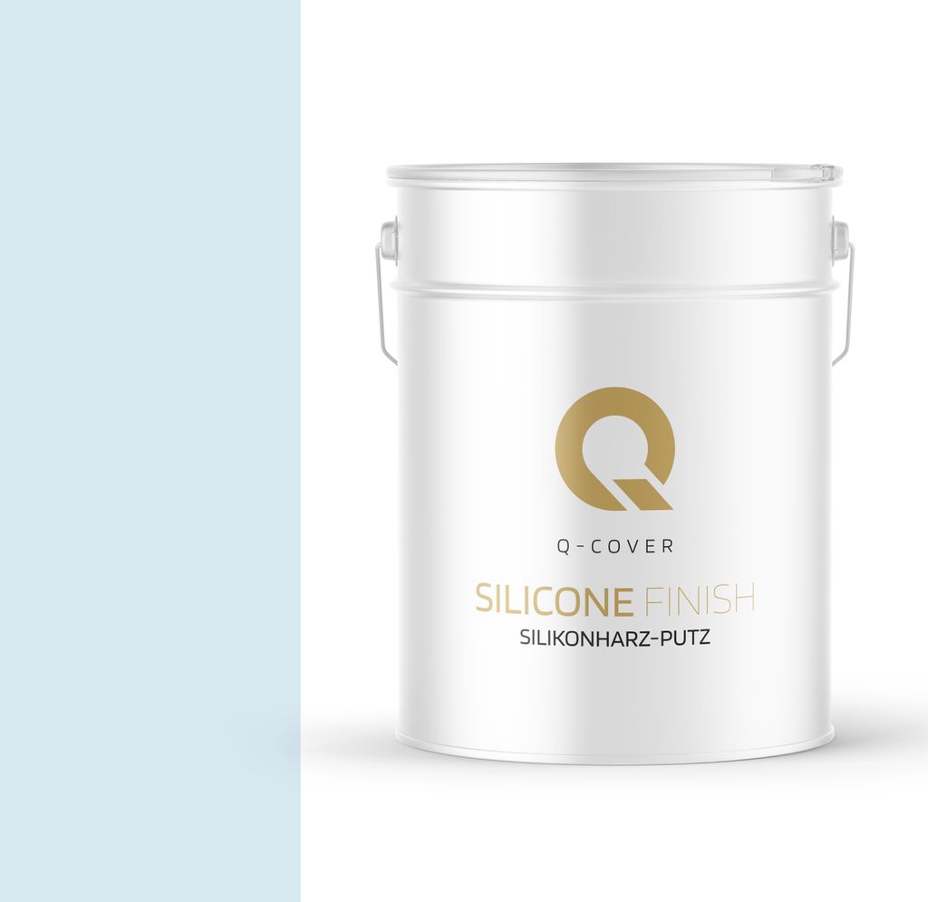 Silikonharz-Putz | Weiß-blau | Reibeputz | Silikonputz | Fassadenputz | 25 kg 1,5mm | Kratzputz Oberput Strukturputz Fertigputz Wände Und Decken...