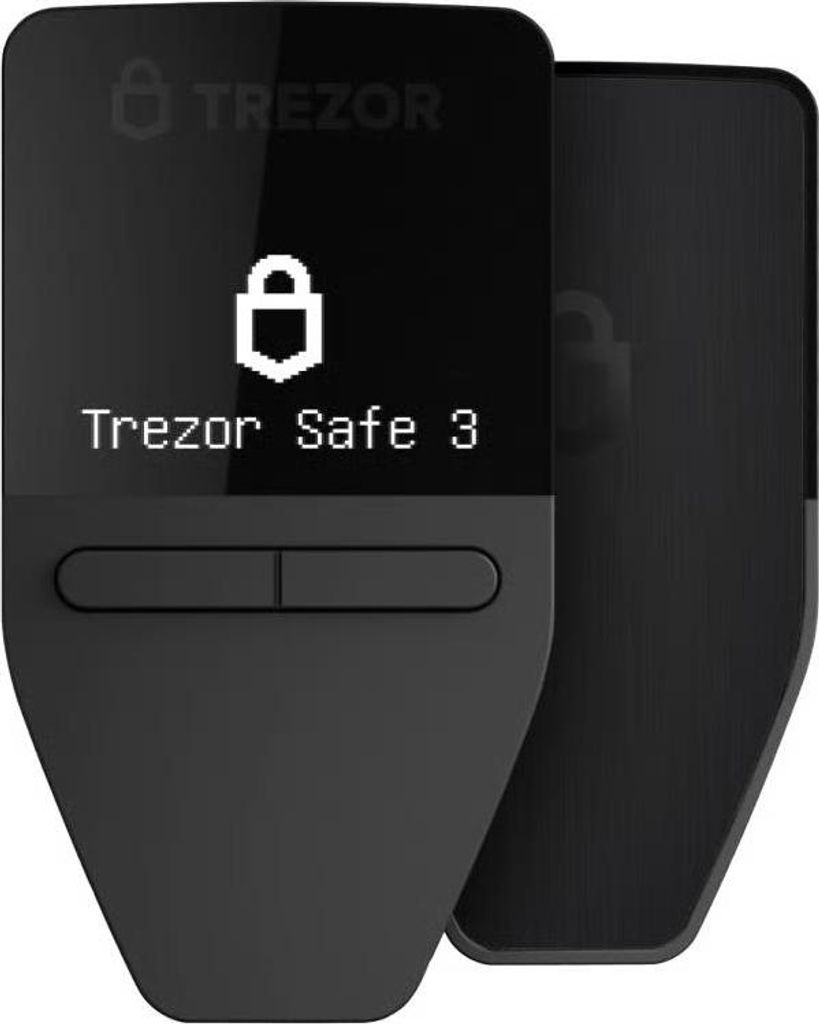 Trezor Safe 3 Hardware Wallet in Cosmic Black