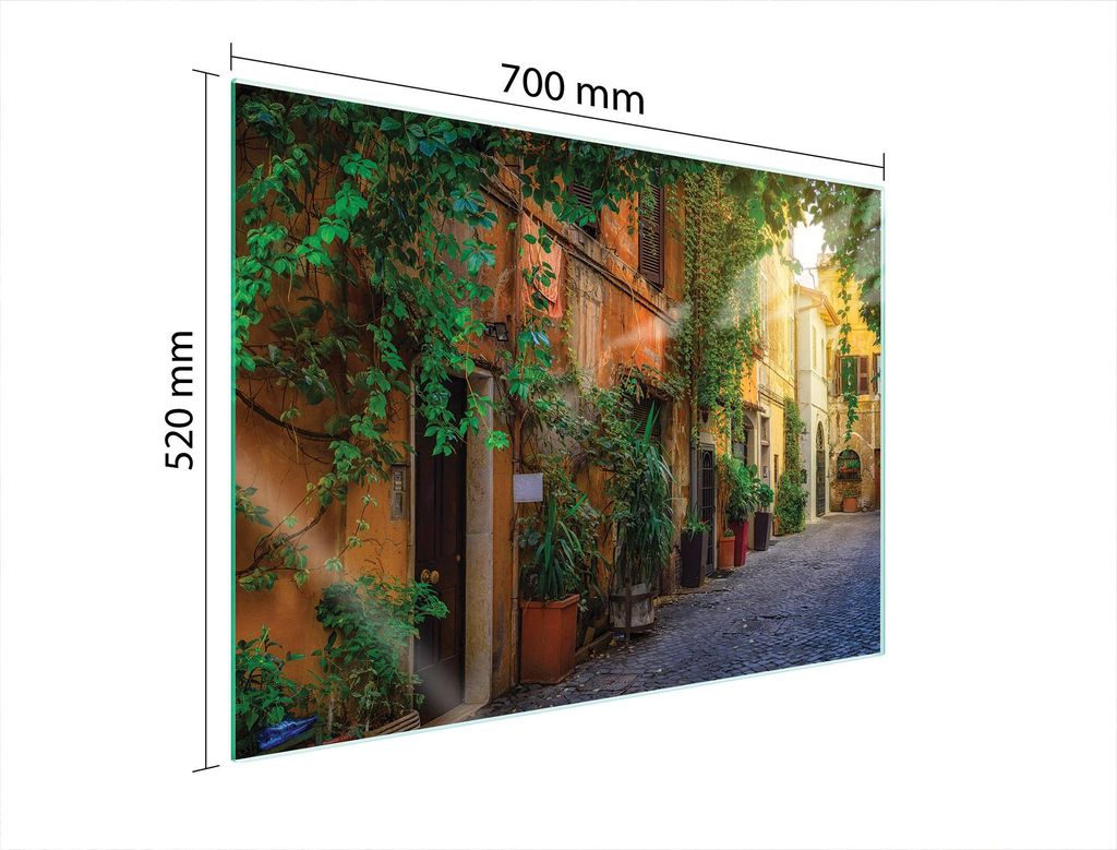 Glasschutzplatte Für Herd 70X52 Street