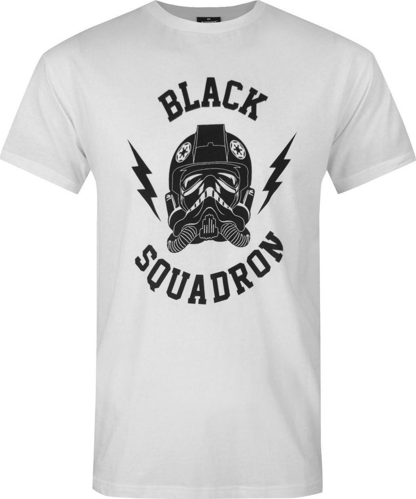 Star Wars - "Imperial" T-Shirt für Herren NS5505 (S) (Weiß/Schwarz)