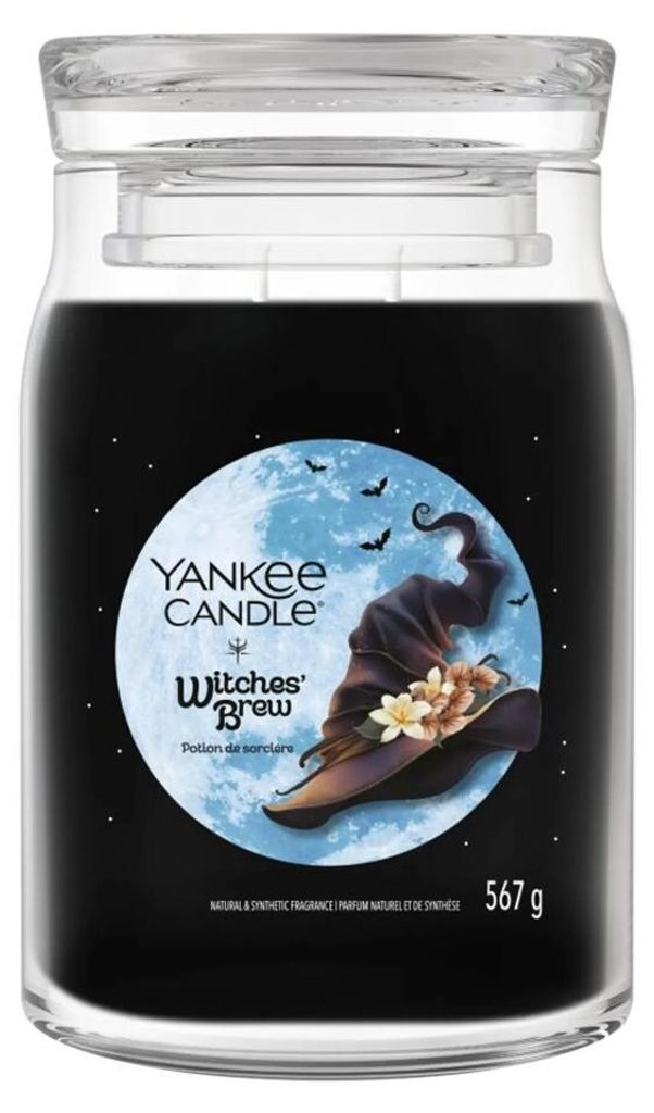 Yankee Candle Witches Brew, Válec, Černá, Květinový, Dřevo, Obrázek produktu 