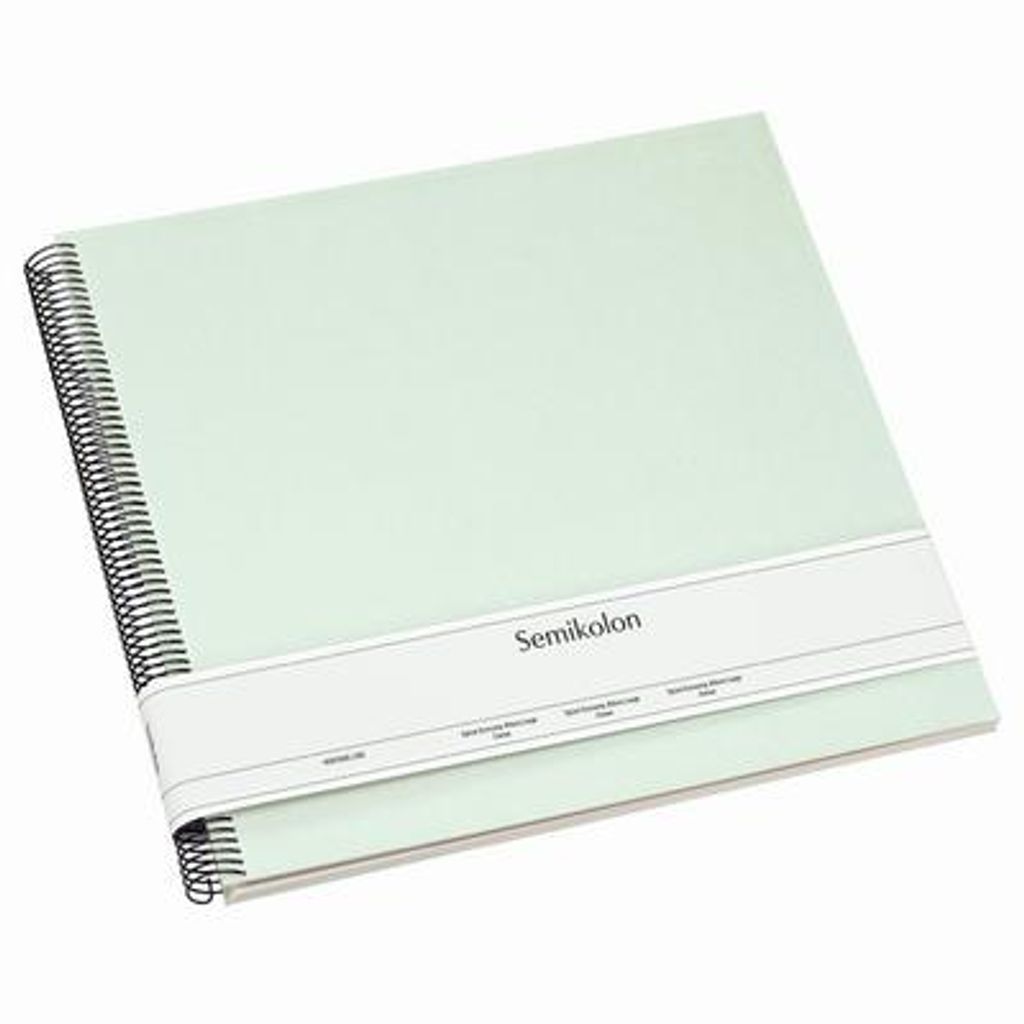 Semikolon Spiral Economy Album Large cream moss