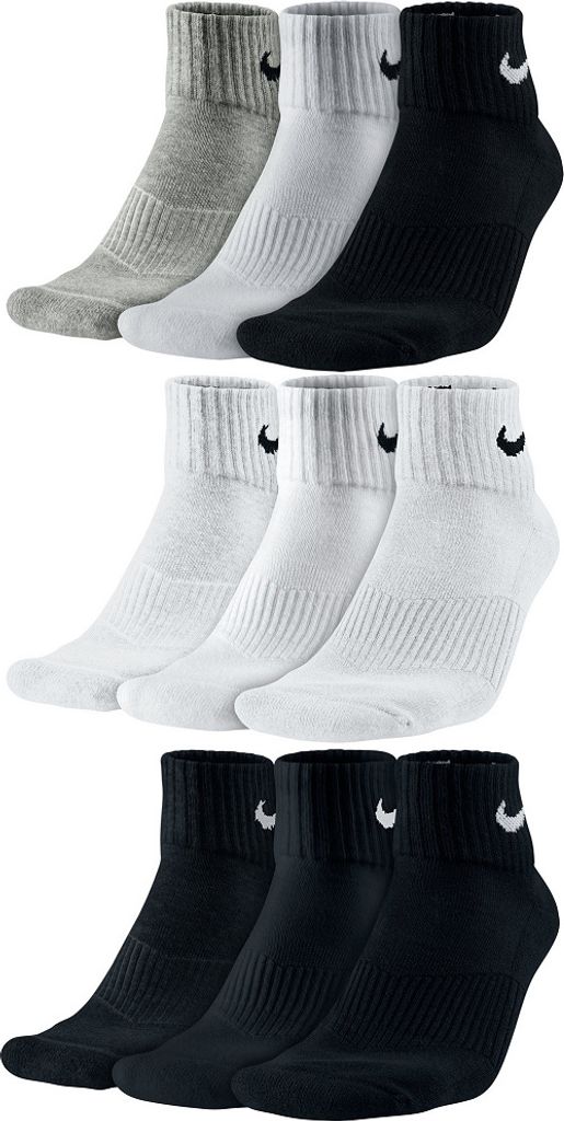 Nike Cushion Quarter 3er Pack Socken verschiedene Farben, Produktbild 