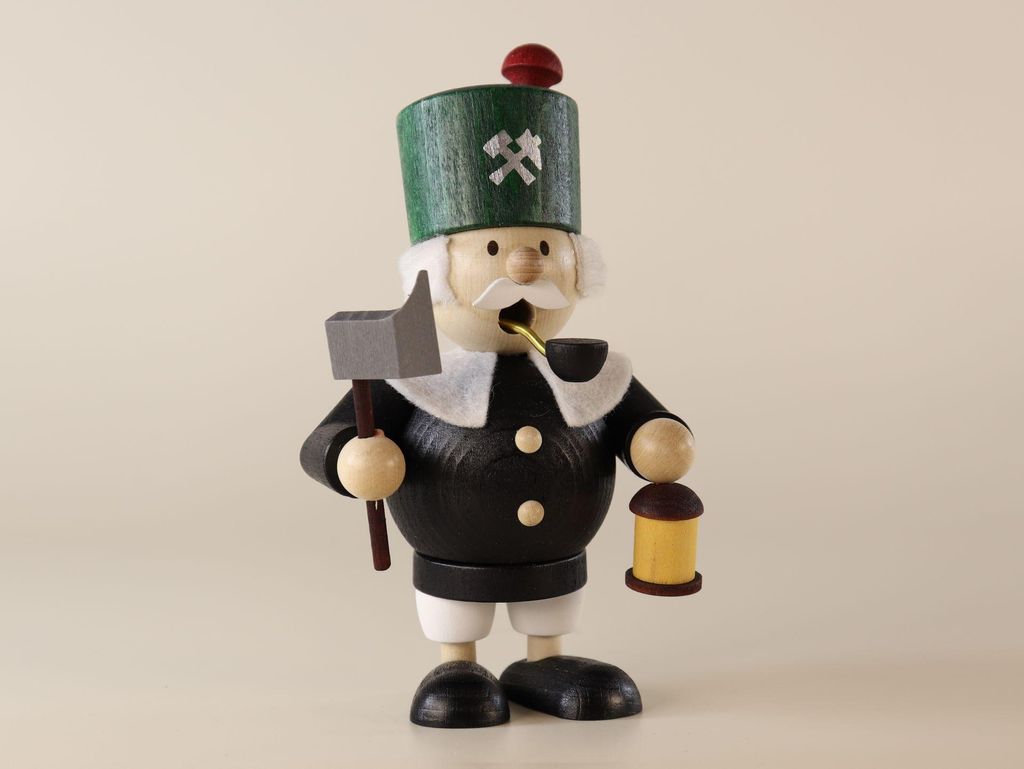 Räuchermännchen Polyurethan1 - Berufe - Bergmann - 12,5 cm - Original erzgebirgische Handwerkskunst