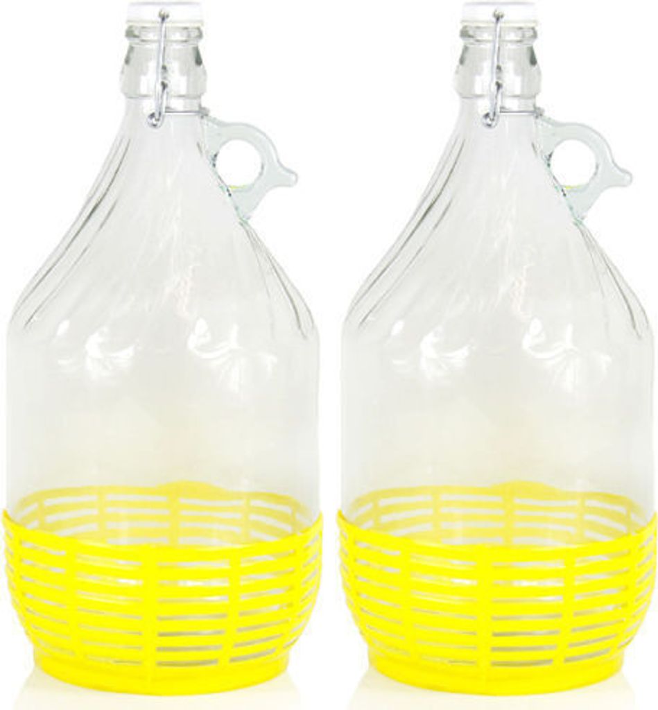 4 x 5L Bügelflasche + Stopfen + Gärröhrchen Bügelverschluß Produktbild 9