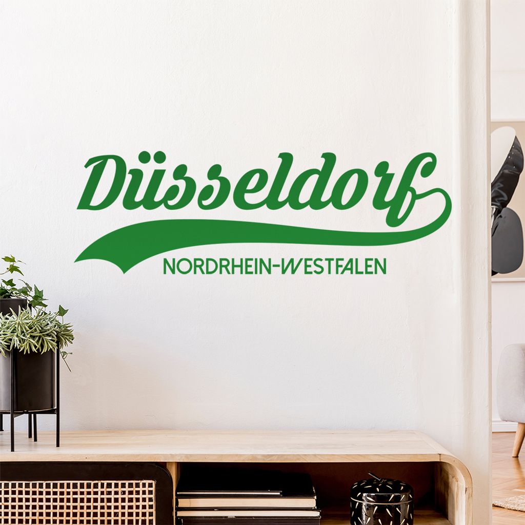 Düsseldorf Nordrhein-Westfalen Wandtattoo Wandaufkleber Wall Sticker - Dekoration, Küche, Wohnzimmer, Schlafzimmer, Badezimmer