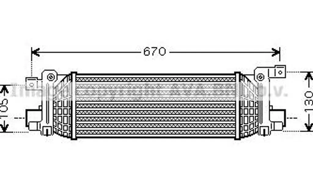 Solution Fuite Turbo : Intercooler AVA FDA4401 pour Fiesta / Fusion OE