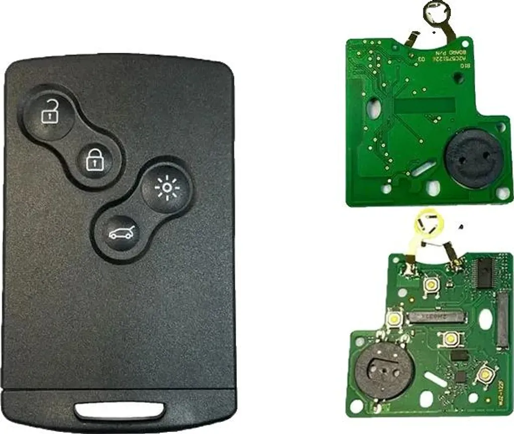 Clé intelligente PCF7953 avec Logo 4 boutons - Passive Keyless Go