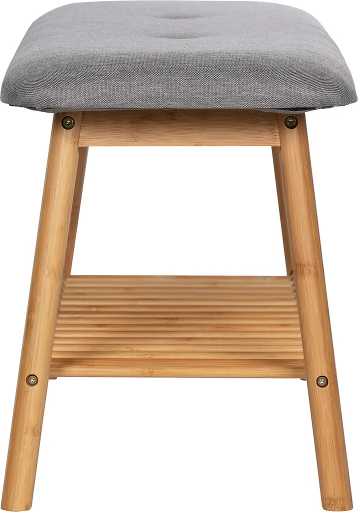 WENKO Bahari Banc de Siège avec Coussin en Bambou pour Chaussures - 10