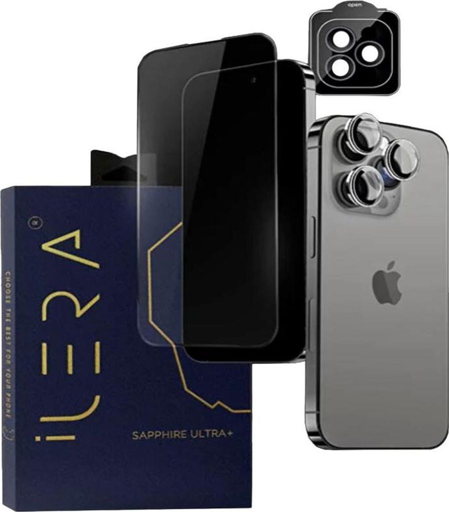 iLera Sapphire Ultra + Glass Schutzglas für iPhone iPhone 16 Pro