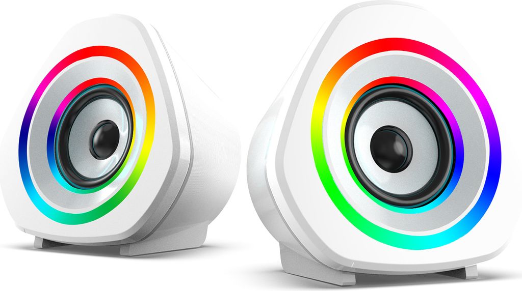 SADA Heimlautsprecherset, Desktop-PC-Computerlautsprecher, kabelgebundene 3,5-mm-Laptoplautsprecher, USB-betriebene Soundbox mit stimmungsvoller RG...