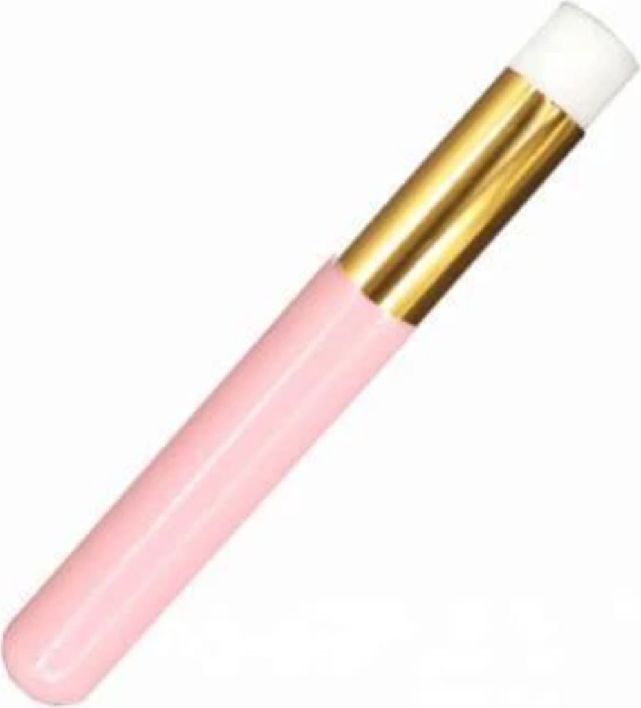 Rosa, flache Wimpernreinigungsbürste