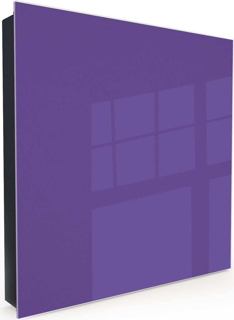 Nachbildung-Schlüsselkasten, Magnetpinnwand und Memoboard mit Glasfront Motiv Lila Hintergrund I