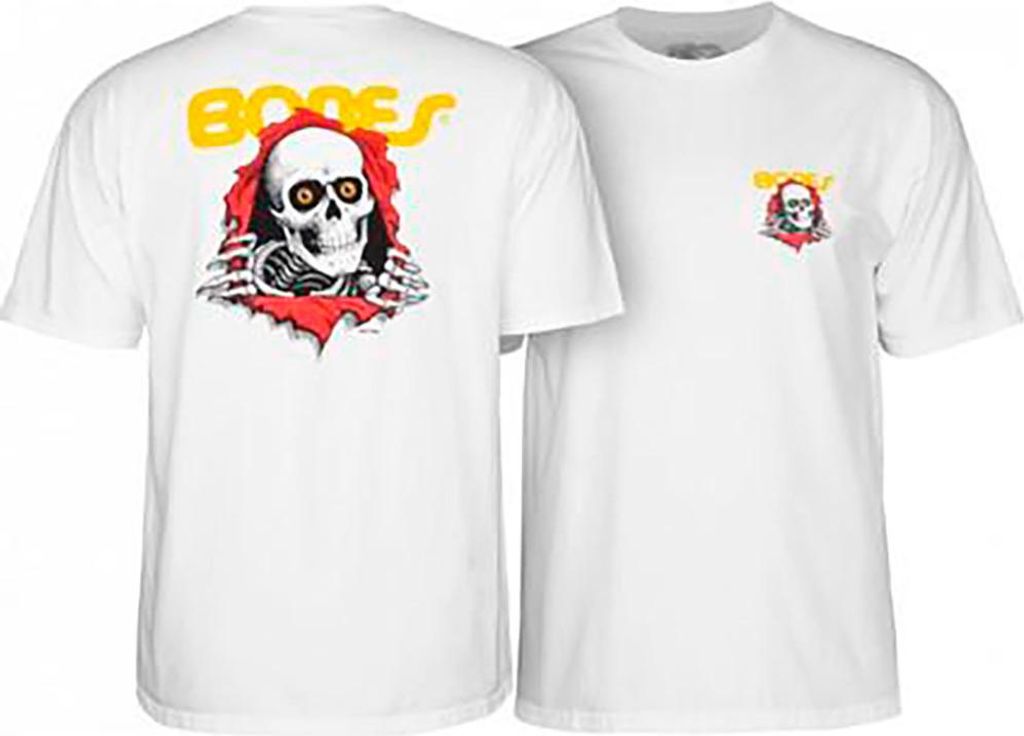 Powell Peralta Ripper Kurzarm-t-shirt Weiß L Herren Weiß L