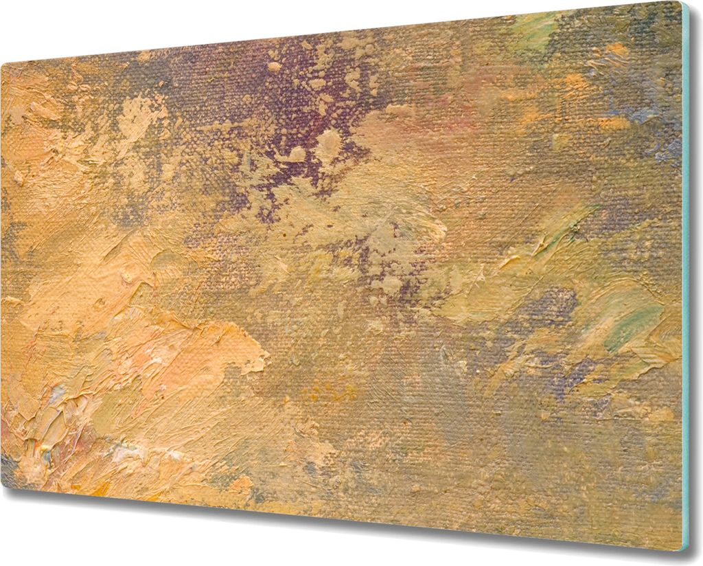 Coloray Herdabdeckplatte 80x52 cm Schneidebrett Kochplattenabdeckung Küchenbrett Hackbrett - Themenfarbe auf Leinwand