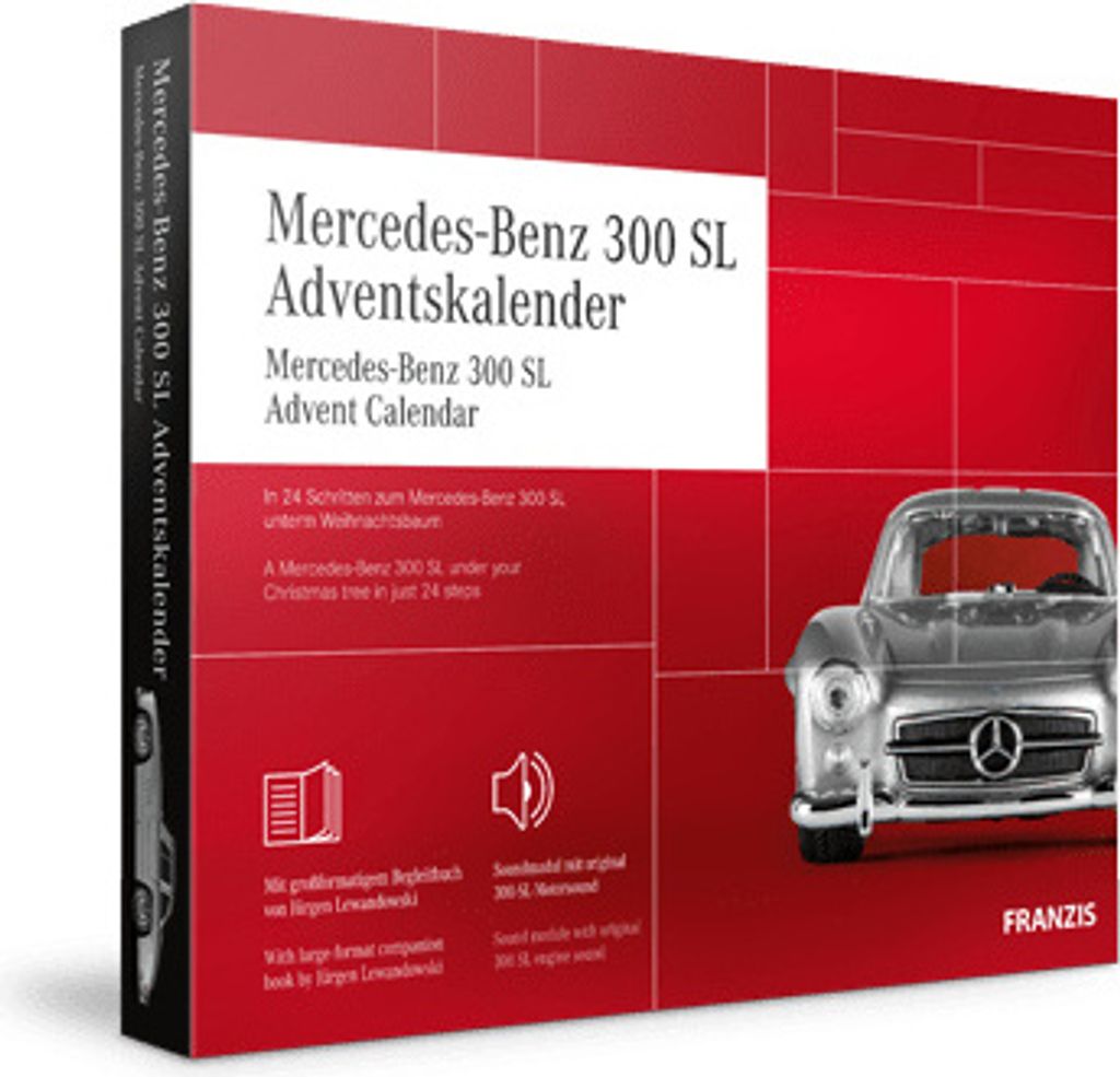 Franzis Verlag Mercedes-Benz 300 SL Adventskalender, Produktbild 