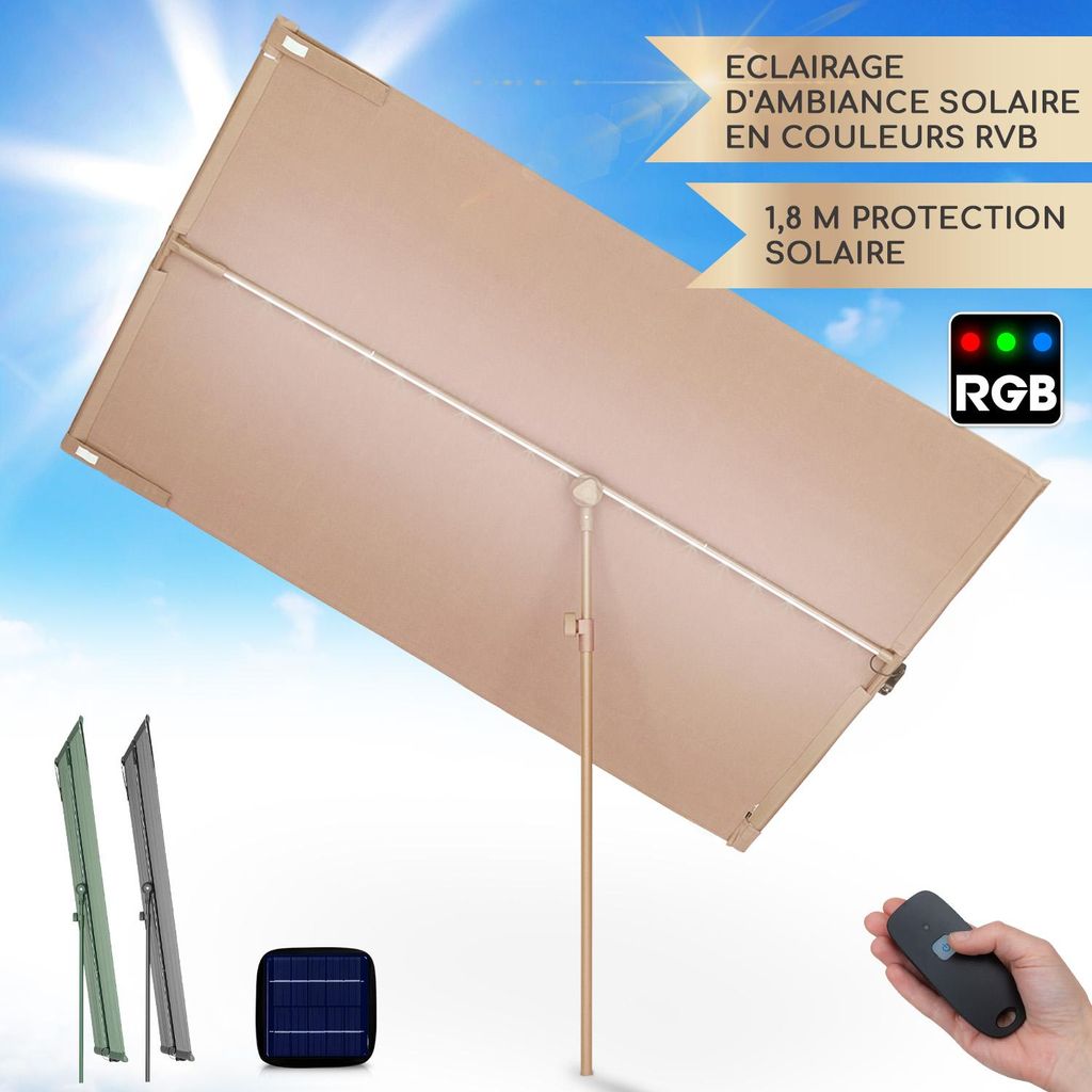 Blumfeldt Parasol Flex Garden Intelligent, Parasol de Image du produit 