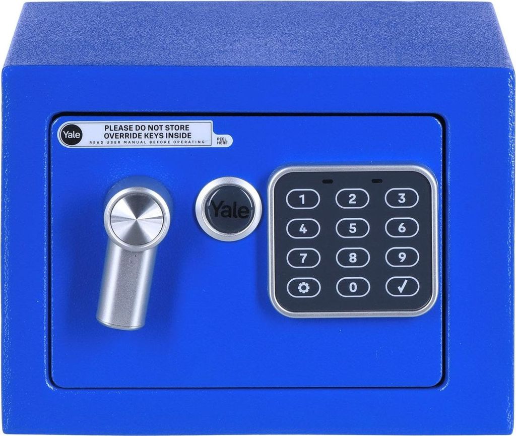 Yale YSV/170/DB2/B, Volně stojící trezor, 3,8 l, Modrá, Obrázek produktu 