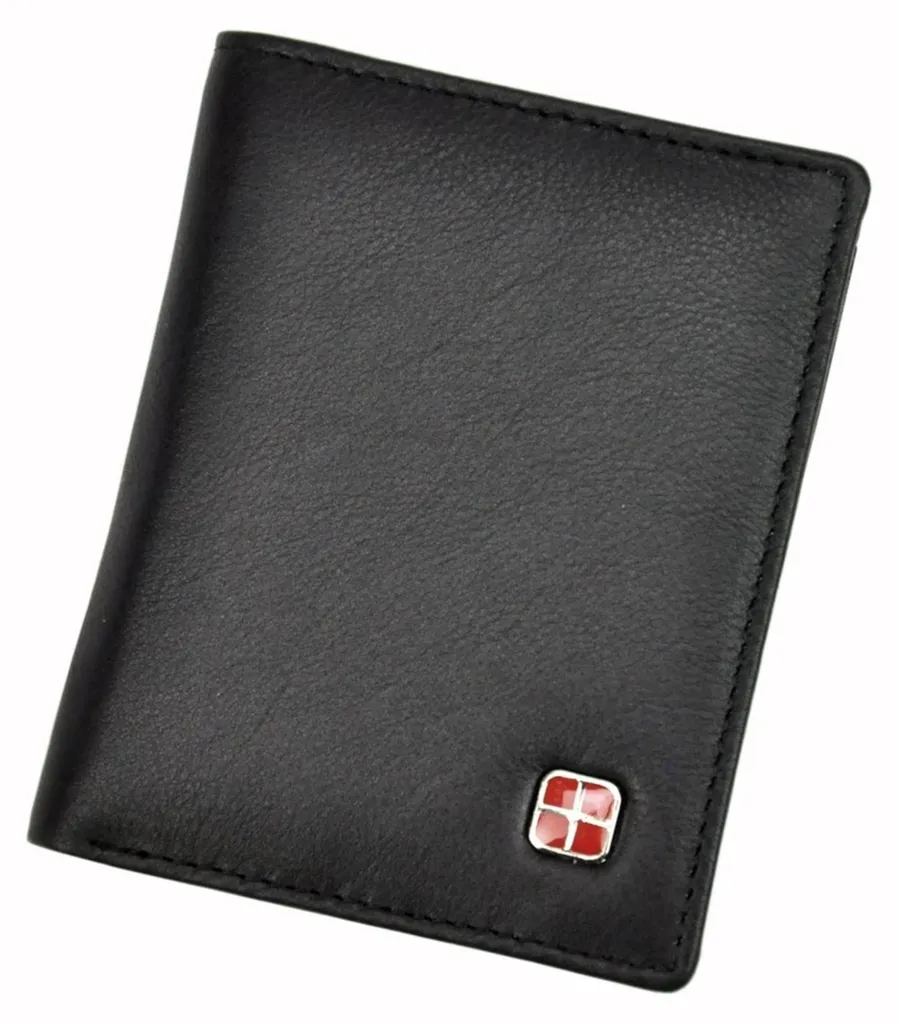 Albatross Portefeuilles greg44886 en cuir véritable noir pour homme