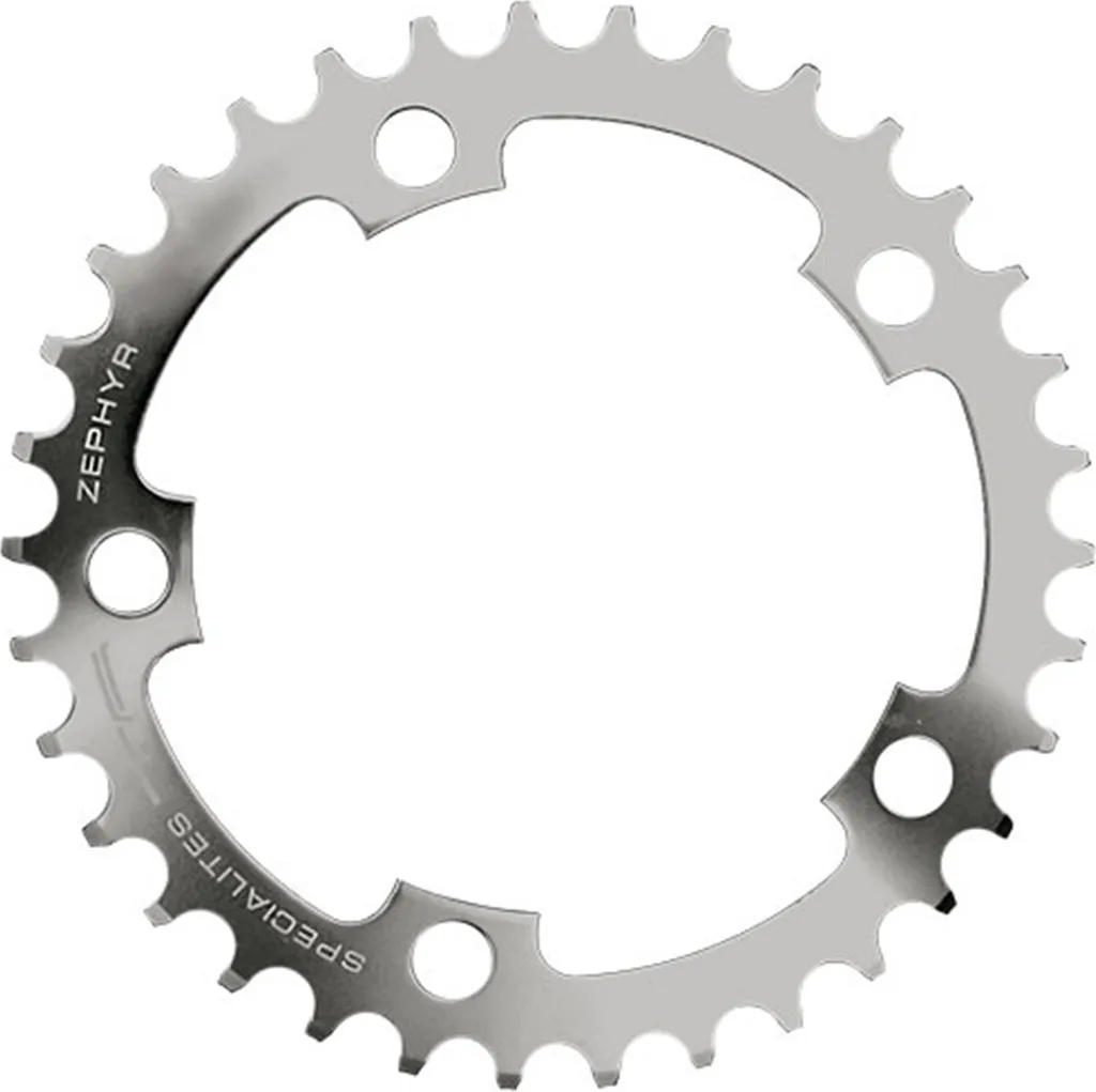 Plateau TA Zéphyr 33 dents 110mm argent pour transmission 9-10 vitesses