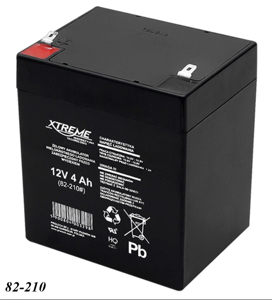 AGM Gel Batterie 12V 3,4Ah Bleiakku MP3,4-12 4,8mm Flachstecker