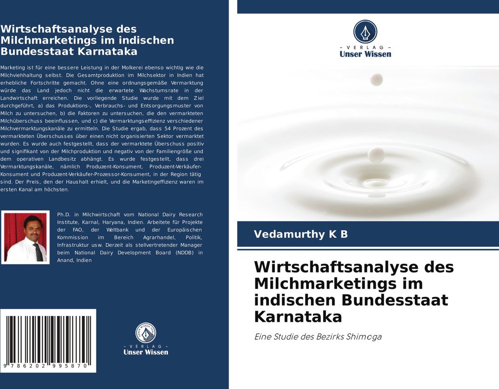 Wirtschaftsanalyse des Milchmarketings im indischen Bundesstaat Karnataka