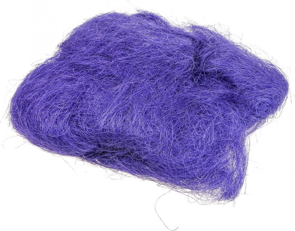 Sisalgras Bastelmaterial Natur Helllila 300g - Naturmaterial für Frühling, Basteln, Deko