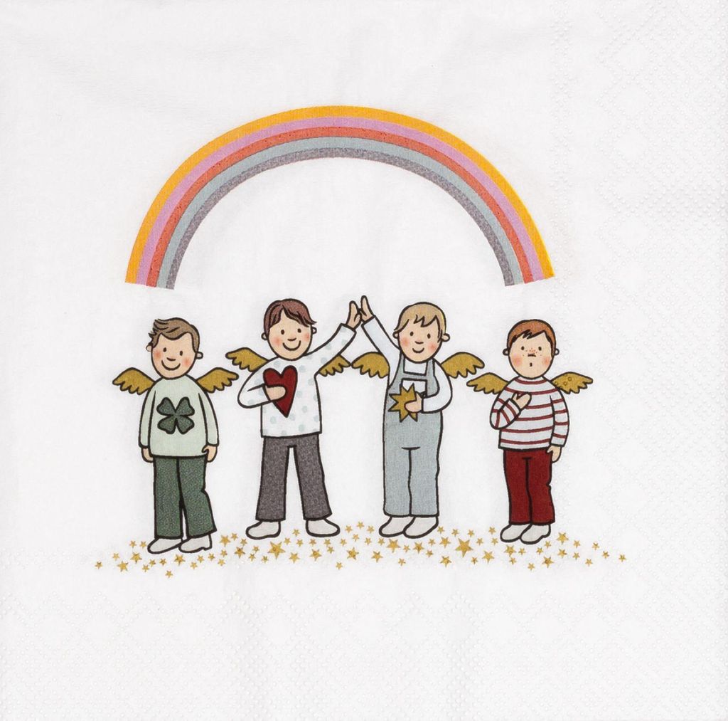 Räder Himmlische Brüder Serviette 33x33cm
