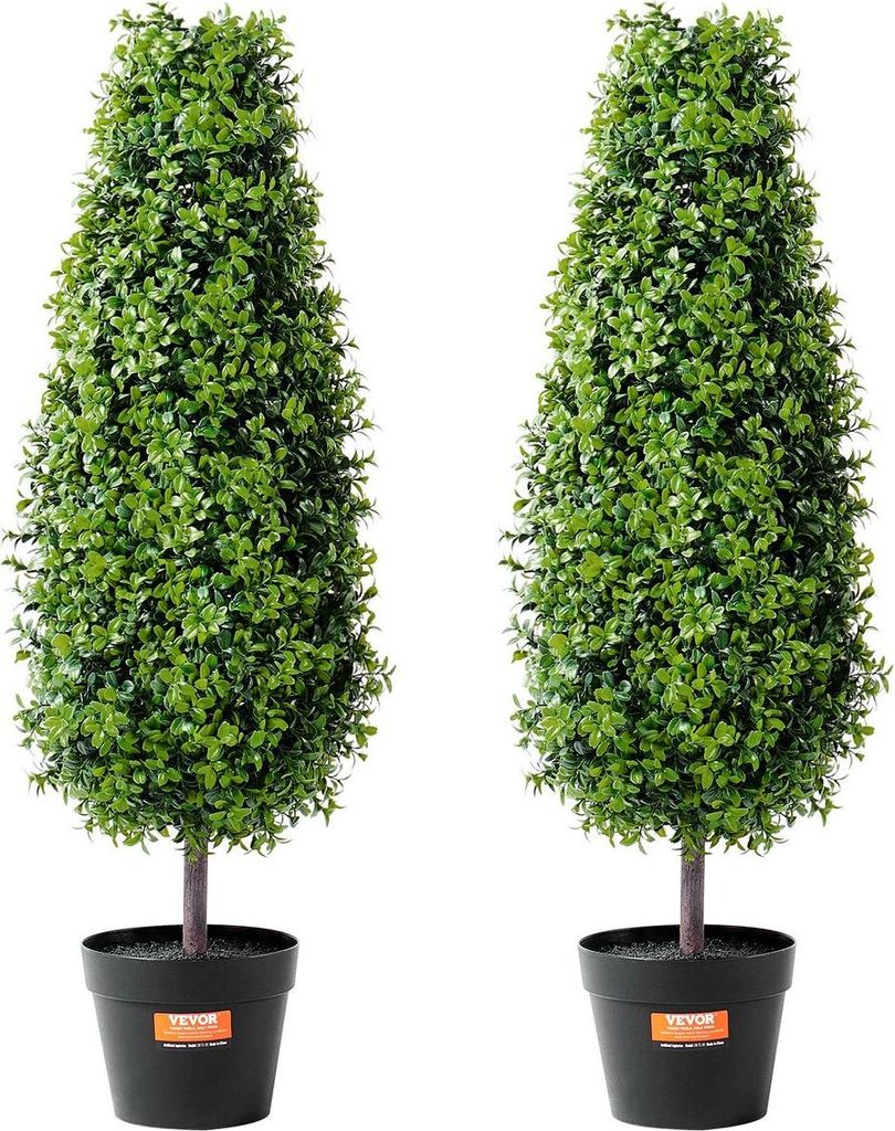 2er-Pack 3' künstlicher Buchsbaum-Formschnittbaum Produktbild 