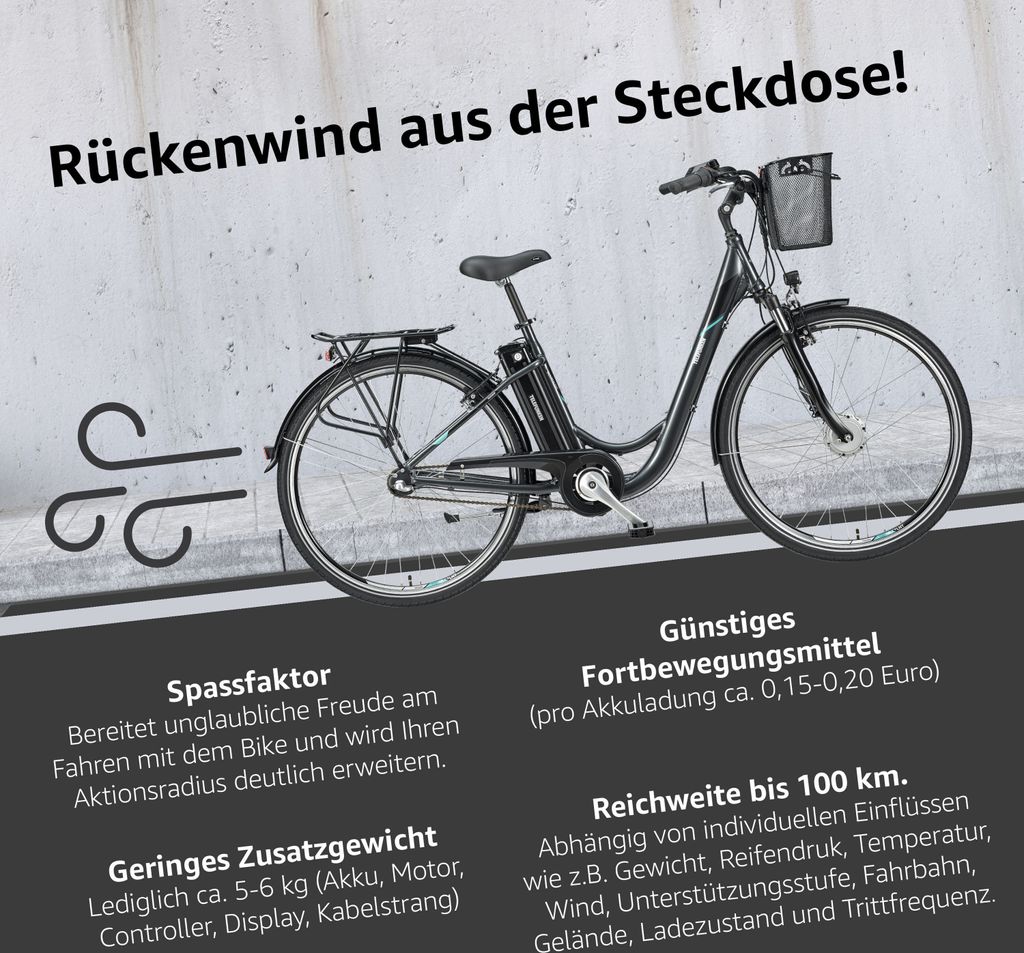 Telefunken E-Bike RC830 28 Zoll mit 3-Gang Shimano Produktbild 7