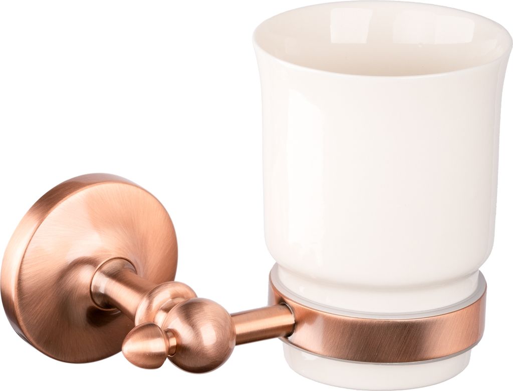 PaulGurkes Kupfer Zahnputzbecher Nostalgie Retro Bad-Accessoires Keramik