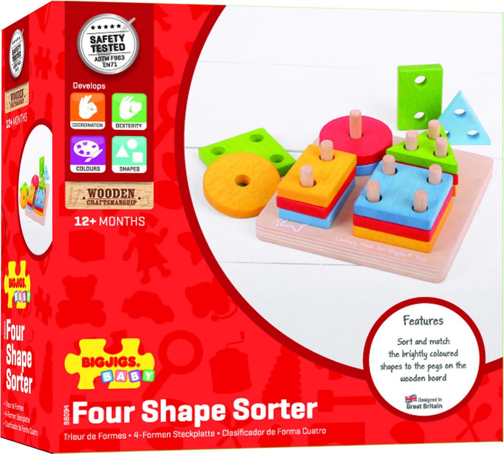 Sortierspiel - 4 geometrische Formen Produktbild 