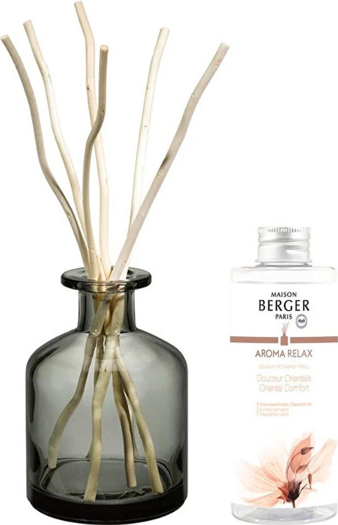 Geschenkset Aroma Relax Diffusor grau Füllung Sweet Orient 180 ml