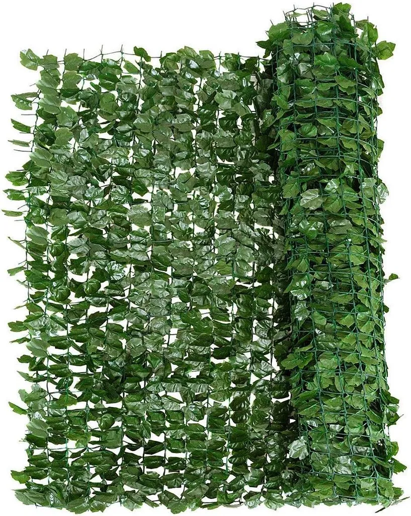 Lierre artificiel brise-vue 150x240 cm aspect feuillage vert de jardin
