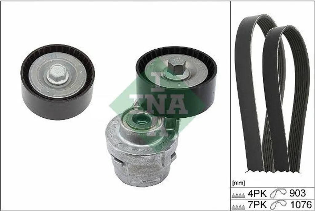 Kit entretien courroies pour Fiat Ducato - INA 529038310 qualité origine