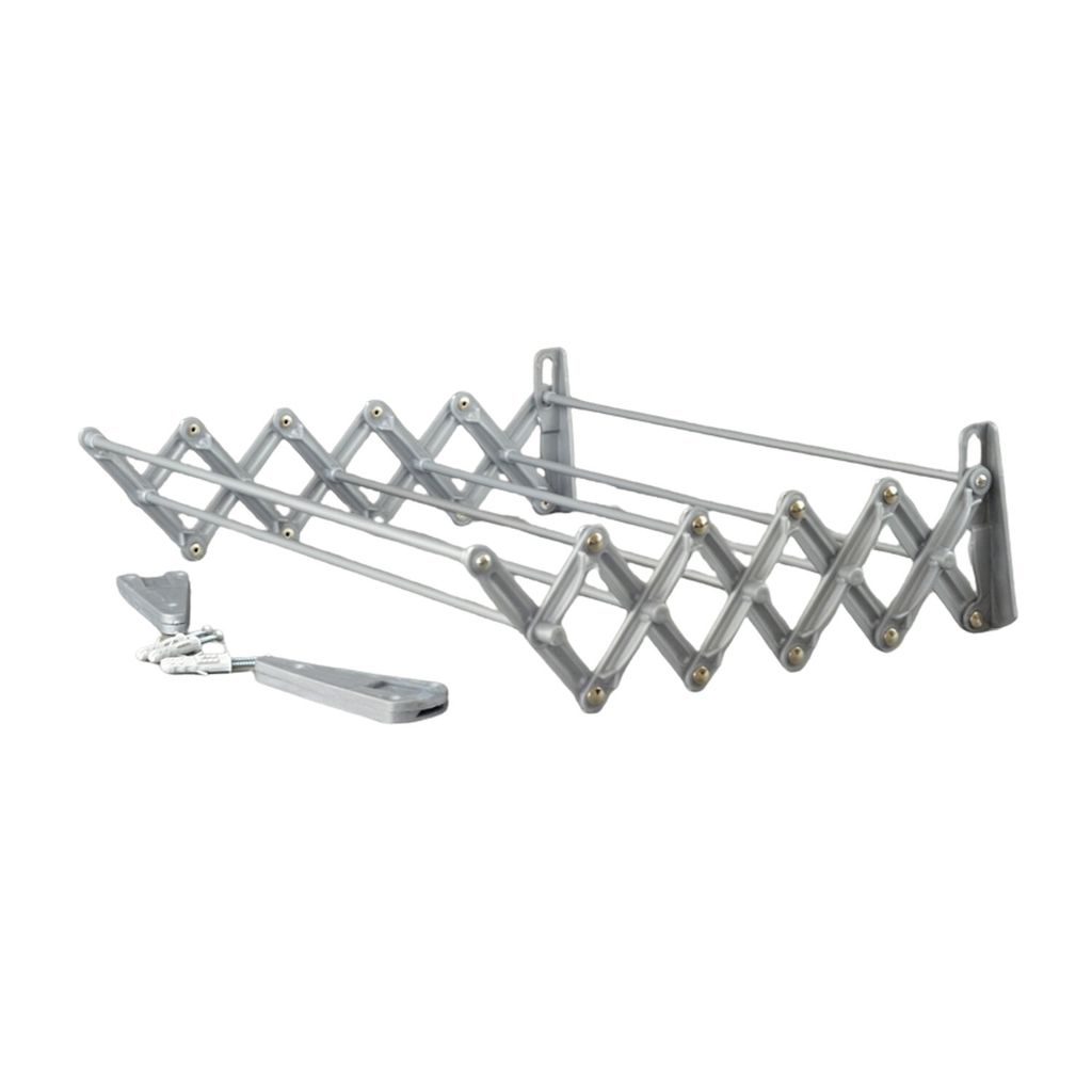 Wand-Wäschetrockner für das Bad grau 100cm klappbar Produktbild 