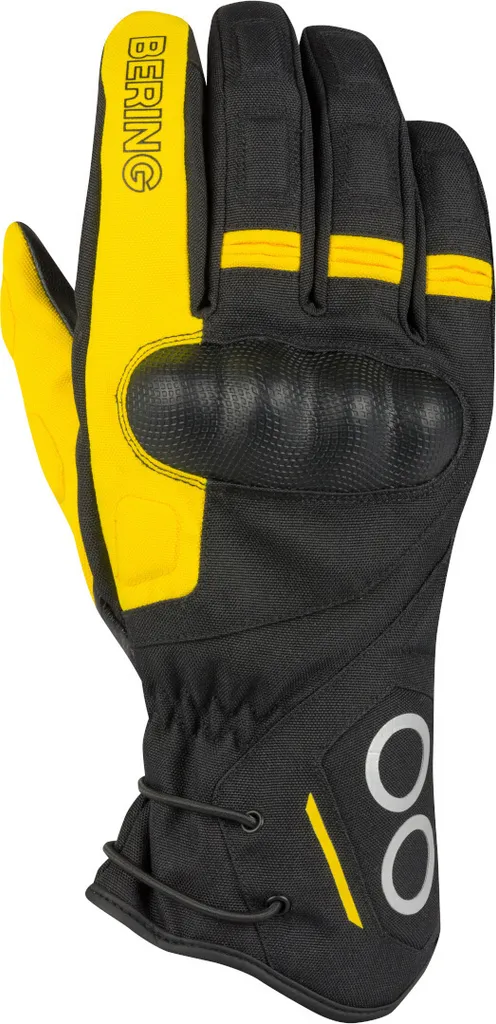 Gants de moto imperméables Bering Zephyr L - Équipement Noir et Jaune